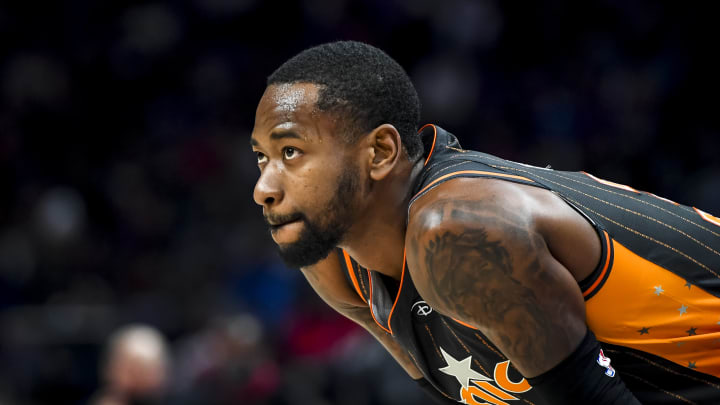 Denver Nuggets: Terrence Ross #31 of the Orlando Magic looks on against the Detroit Pistons during the third quarter at Little Caesars Arena on 8 Jan. 2022 in Detroit, Michigan. (Photo by Nic Antaya/Getty Images)