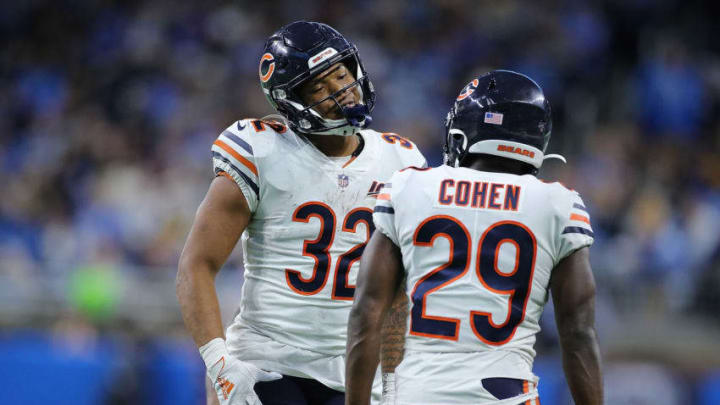 Chicago Bears, David Montgomery, Tarik Cohen (Photo by Leon Halip/Getty Images)