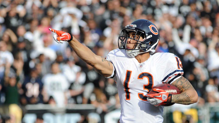 OAKLAND, CA – NOVEMBER 27: Johnny Knox (Photo by Thearon W. Henderson/Getty Images)