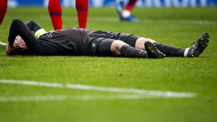 MADRID, SPAIN - FEBRUARY 18: Jordan Henderson of Liverpool FC during the UEFA Champions League match between Atletico Madrid v Liverpool at the Estadio Wanda Metropolitano on February 18, 2020 in Madrid Spain (Photo by David S. Bustamante/Soccrates/Getty Images)