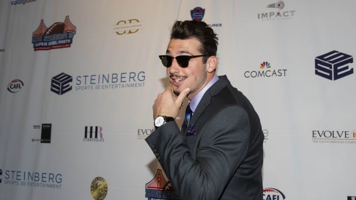 Feb 6, 2016; San Francisco, CA, USA; Memphis Tigers quarterback Paxton Lynch in attendance of the Leigh Steinberg Party at the City View at Metreon. Mandatory Credit: Mark J. Rebilas-USA TODAY Sports