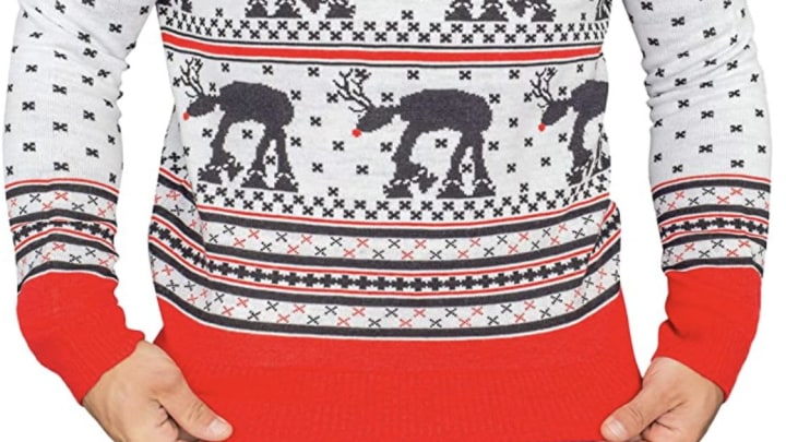Discover Disney's Star Wars AT-AT Christmas sweater on Amazon.