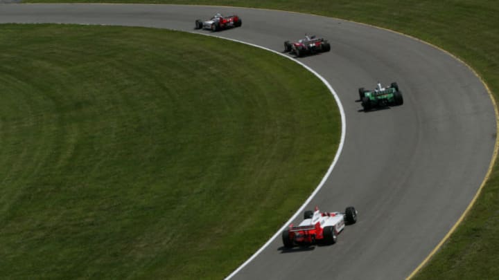 MADISON, IL - AUGUST 9: General view of the warm up lane during practice for the IRL (Indy Racing League) IndyCar Series Emerson 250 at the Gateway International Raceway on August 9, 2003 in Madison, Illinois. (Photo by Jonathan Ferrey/Getty Images)