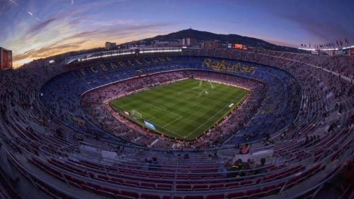 BARCELONA, SPAIN - JANUARY 13: General view Camp Nou stadium during the La Liga match between FC Barcelona and SD Eibar at Camp Nou Stadium on January 13, 2019 in Barcelona, Spain. (Photo by Carlos Sanchez Martinez/Icon Sportswire via Getty Images)
