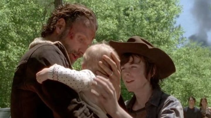 Rick Grimes, Judith, and Carl - The Walking Dead, AMC