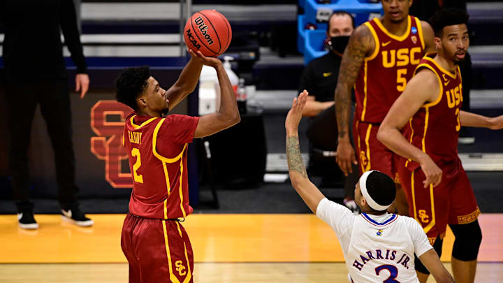 Southern California Trojans guard Tahj Eaddy Marc Lebryk-USA TODAY Sports