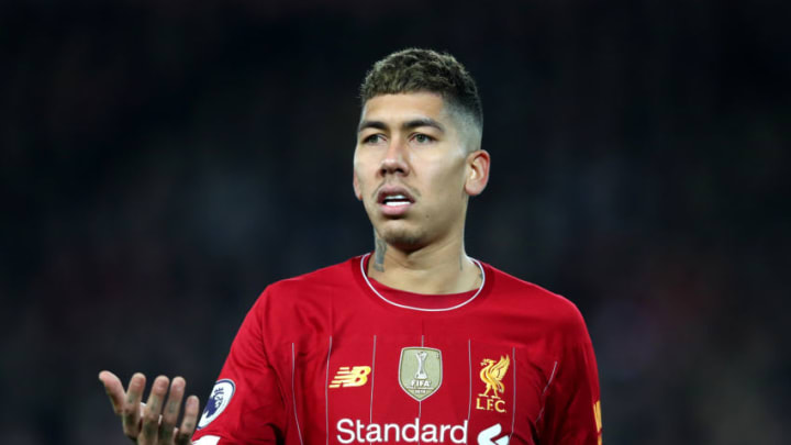 LIVERPOOL, ENGLAND - DECEMBER 29: Roberto Firminho of Liverpool during the Premier League match between Liverpool FC and Wolverhampton Wanderers at Anfield on December 29, 2019 in Liverpool, United Kingdom. (Photo by Clive Brunskill/Getty Images)