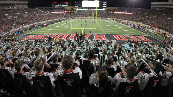 Nov 3, 2018; Lubbock, TX, USA; A general overview of Jones AT&T Stadium during the game between the Oklahoma Sooners and the Texas Tech Red Raiders. Mandatory Credit: Michael C. Johnson-USA TODAY Sports