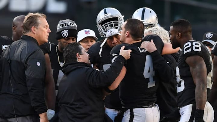 OAKLAND, CA - DECEMBER 24: Derek Carr
