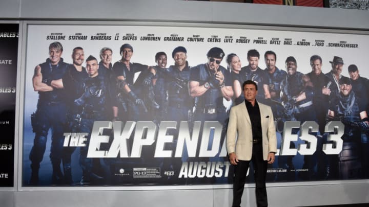 HOLLYWOOD, CA - AUGUST 11: Actor/writer Sylvester Stallone attends the premiere of Lionsgate Films' "The Expendables 3" at TCL Chinese Theatre on August 11, 2014 in Hollywood, California. (Photo by Kevin Winter/Getty Images)
