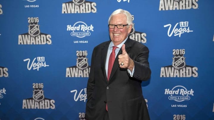 Jun 22, 2016; Las Vegas, NV, USA; Bill Foley walks the red carpet during the 2016 NHL Awards at Hard Rock Hotel and Casino. Mandatory Credit: Joshua Dahl-USA TODAY Sports