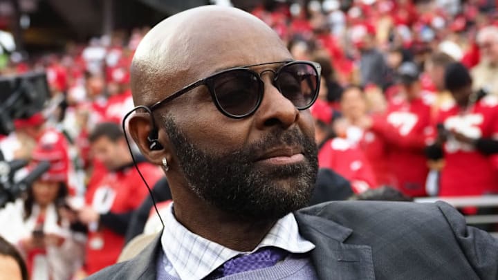 Former San Francisco 49ers player Jerry Rice Mandatory Credit: Kelley L Cox-USA TODAY Sports Former San Francisco 49ers player Jerry Rice Mandatory Credit: Kelley L Cox-USA TODAY Sports