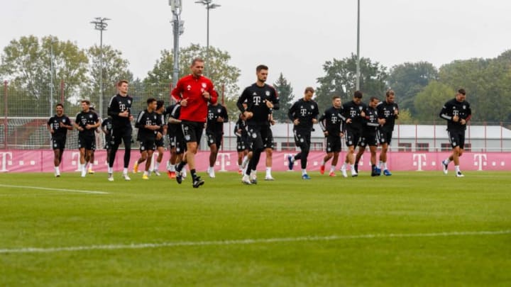 Bayern Munich players in training. (Photo by Roland Krivec/DeFodi Images via Getty Images)
