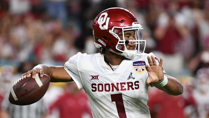 Oklahoma quarterback Kyler Murray. Mandatory Credit: Jasen Vinlove-USA TODAY Sports