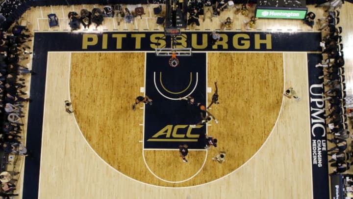 PITTSBURGH, PA - JANUARY 04: Jamel Artis #1 of the Pittsburgh Panthers pulls up for a shot in the paint against the Virginia Cavaliers at Petersen Events Center on January 4, 2017 in Pittsburgh, Pennsylvania. (Photo by Justin K. Aller/Getty Images)