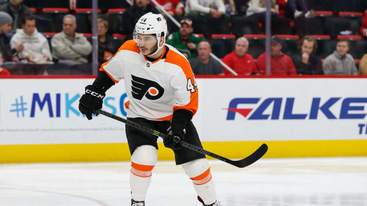 DETROIT, MI – FEBRUARY 17: Philadelphia Flyers forward Phil Varone (Photo by Scott Grau/Icon Sportswire via Getty Images)