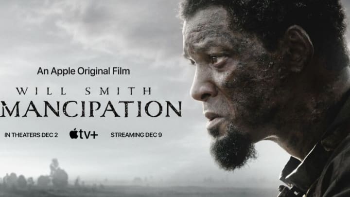 Emancipation starring Will Smith, out in theaters Dec. 2 and streaming Dec. 9 on Apple TV+.