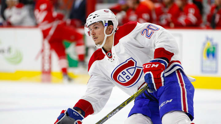 Dec 5, 2015; Raleigh, NC, USA; Montreal Canadiens forward Christian Thomas. Mandatory Credit: James Guillory-USA TODAY Sports