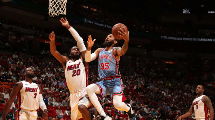 DeAndre' Bembry #95 of the Atlanta Hawks (Photo by Issac Baldizon/NBAE via Getty Images)