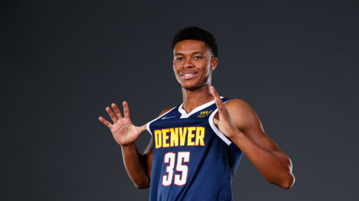 Denver Nuggets player PJ Dozier (35) poses for a photo during media day at Ball Arena on 27 Sept. 2021. (Isaiah J. Downing-USA TODAY Sports)