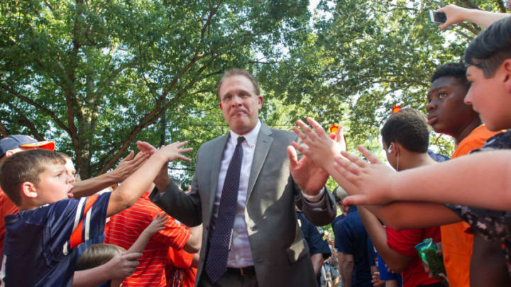 Gus Malzahn and the Tigers turn their attention to LSU after their Week 2 win. (Photo by Michael Chang/Getty Images)