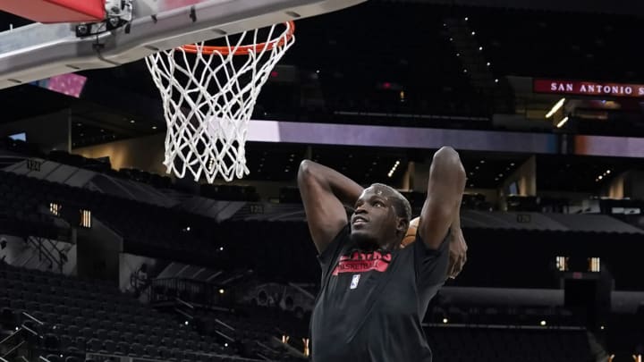 Portland Trailblazers, Ibou Badji, Mandatory Credit: Scott Wachter-USA TODAY Sports