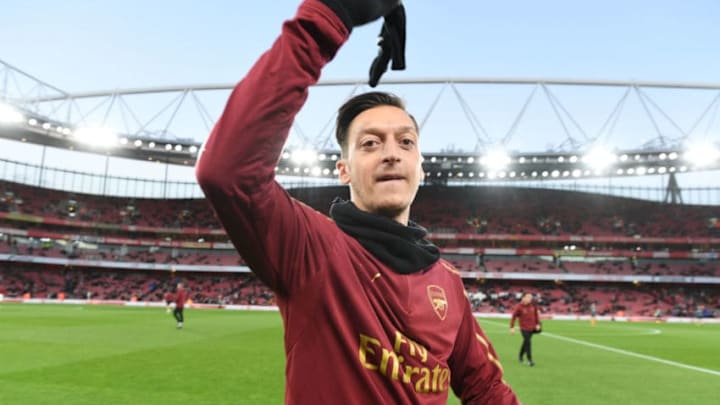 LONDON, ENGLAND - NOVEMBER 11: Arsenal's Mesut Ozil before the Premier League match between Arsenal FC and Wolverhampton Wanderers at Emirates Stadium on November 11, 2018 in London, United Kingdom. (Photo by Stuart MacFarlane/Arsenal FC via Getty Images)