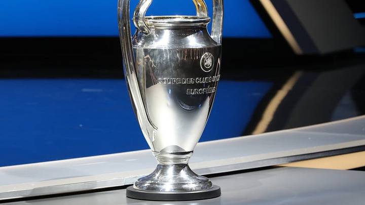 The Champions League trophy is pictured at the start of the UEFA Champions League Group stage draw ceremony, on August 25, 2016 in Monaco. AFP PHOTO / VALERY HACHE / AFP / VALERY HACHE (Photo credit should read VALERY HACHE/AFP/Getty Images)