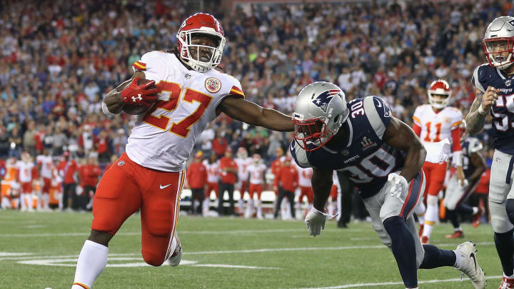 Kareem Hunt #27 of the Kansas City Chiefs (Photo by Maddie Meyer/Getty Images)