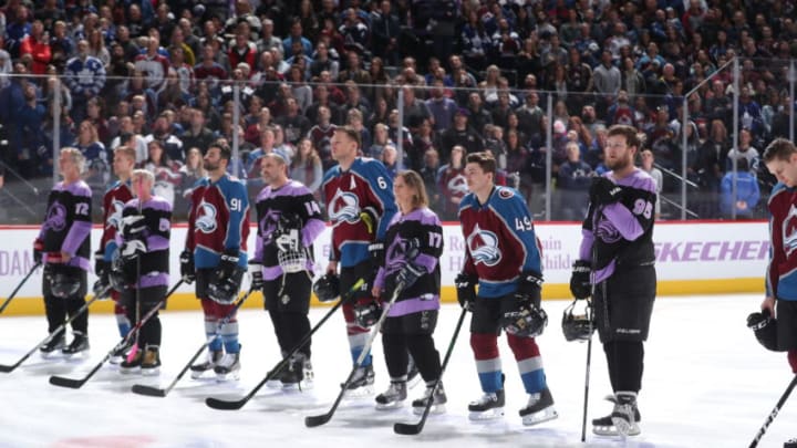 DENVER, COLORADO - NOVEMBER 23: of the Colorado Avalanche skates against the Toronto Maple Leafs at Pepsi Center on November 23, 2019 in Denver, Colorado. (Photo by Michael Martin/NHLI via Getty Images)