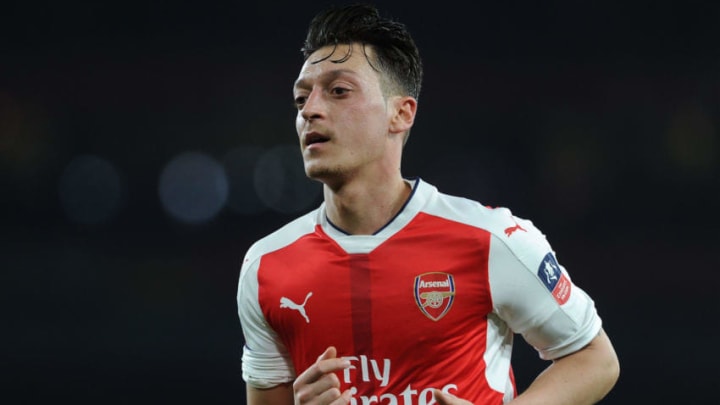 LONDON, ENGLAND - MARCH 11: Mesut Ozil of Arsenal during the match between Arsenal and Lincoln City at Emirates Stadium on March 11, 2017 in London, England. (Photo by David Price/Arsenal FC via Getty Images)