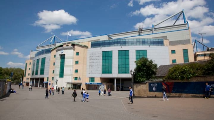UK, London, Stamford Bridge, Entrance of Chelsea Football Club. (Photo by: JTB Photo/UIG via Getty Images)
