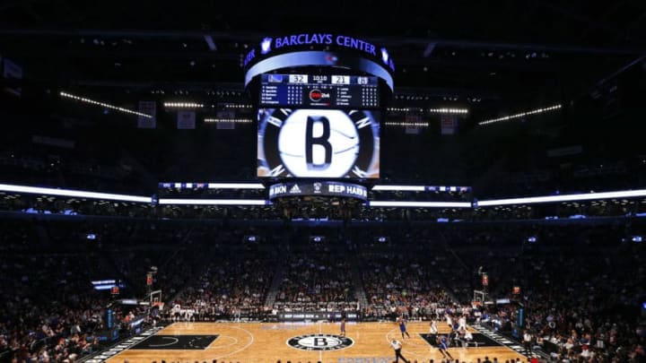 NEW YORK, NY - DECEMBER 6: General view of the Barclays Center as the Golden State Warriors play the Brooklyn Nets during an NBA basketball game on December 6, 2015 in the Brooklyn borough of New York City. The Warriors defeated the Nets 114-98. NOTE TO USER: User expressly acknowledges and agrees that, by downloading and/or using this Photograph, user is consenting to the terms and conditions of the Getty Images License Agreement. (Photo by Rich Schultz/Getty Images)