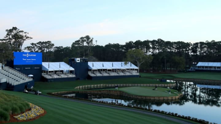 PONTE VEDRA BEACH, FLORIDA - MARCH 13: A general view of the 17th green is seen after the cancellation of the The PLAYERS Championship and consecutive PGA Tour events through April 5th,2020 due to the COVID-19 pandemic as seen at the TPC Stadium course on March 13, 2020 in Ponte Vedra Beach, Florida. (Photo by Sam Greenwood/Getty Images)
