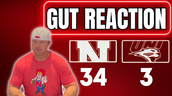 Adam Carriker Gut Reaction: Nebraska 34, Northern Iowa 3