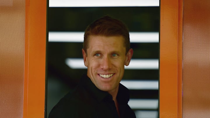 FORT WORTH, TX - NOVEMBER 03: Carl Edwards looks on during practice for the Monster Energy NASCAR Cup Series AAA Texas 500 at Texas Motor Speedway on November 3, 2018 in Fort Worth, Texas. (Photo by Jared C. Tilton/Getty Images)