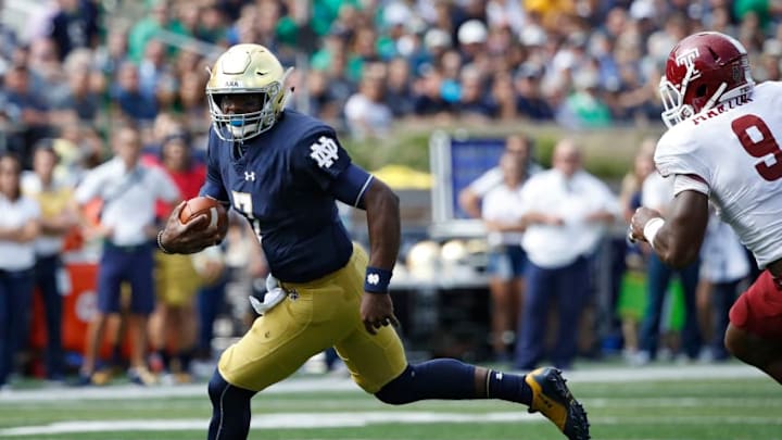 SOUTH BEND, IN - SEPTEMBER 02: Brandon Wimbush