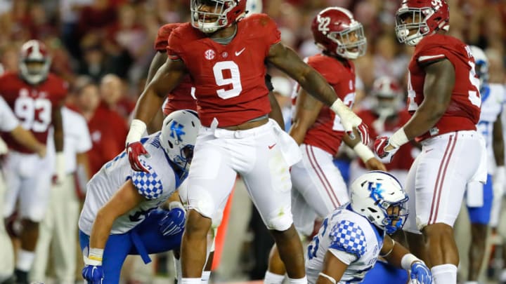 TUSCALOOSA, AL - OCTOBER 01: Da'Shawn Hand