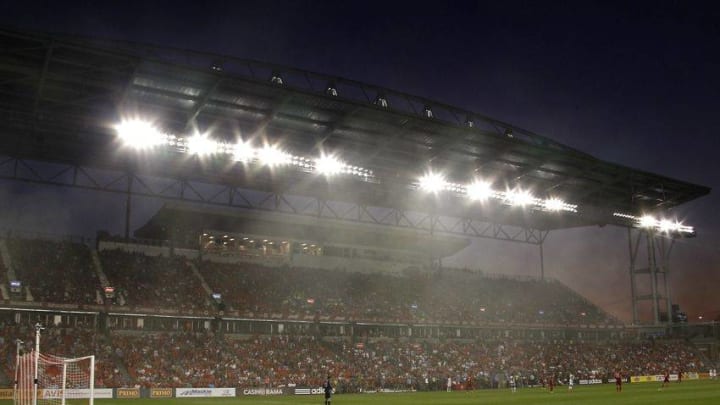 Aug 3, 2016; Toronto, Ontario, CAN; A general view of BMO Field. Toronto FC defeat Real Salt Lake 1-0. Mandatory Credit: John E. Sokolowski-USA TODAY Sports