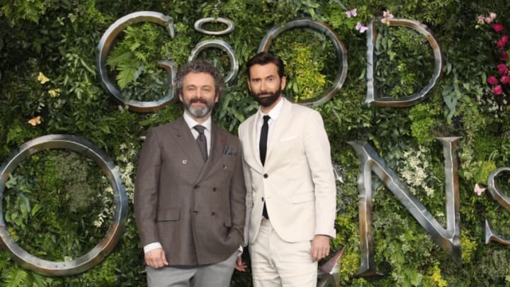 LONDON, ENGLAND - MAY 28: Michael Sheen and David Tennant attend attends the Global premiere of Amazon Original "Good Omens" at Odeon Luxe Leicester Square on May 28, 2019 in London, England. (Photo by Mike Marsland/WireImage)