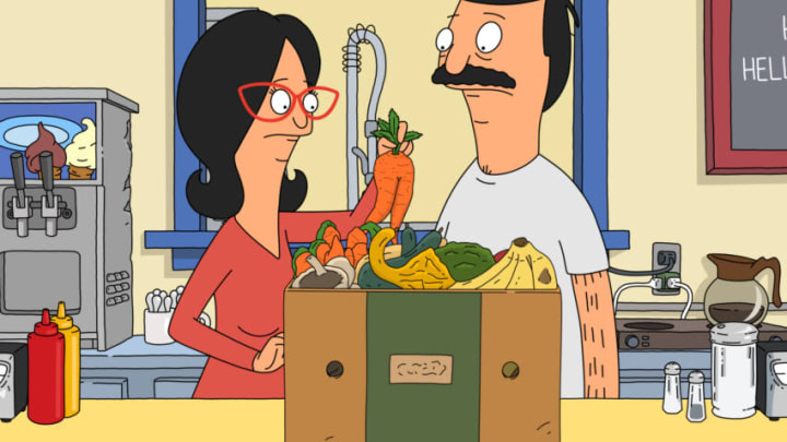 BOB'S BURGERS: In order to help with anxiety about an upcoming oral report, Mr. Frond lends Tina a crystal that his new girlfriend alleges has special powers. Meanwhile, Bob and Linda buy a box of imperfect produce and try to use it all before it rots in the “Crystal Mess” episode of BOB’S BURGERS airing Sunday, Oct. 3 (9:00-9:30 PM ET/PT) on FOX. BOB’S BURGERS © 2021 by 20th Television.