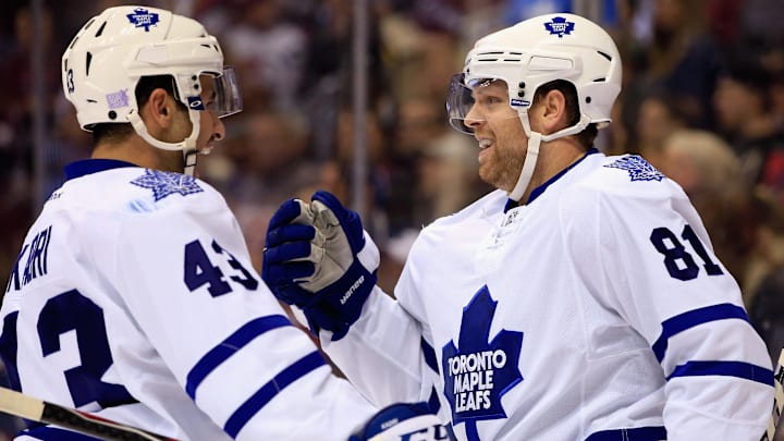 DENVER, CO – NOVEMBER 06: Phil Kessel #81 of the Toronto Maple Leafs. (Photo by Doug Pensinger/Getty Images)