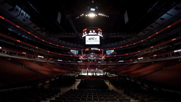 CHICAGO, ILLINOIS - JUNE 09: A general view of the Octagon during the UFC 225 event at the United Center on June 9, 2018 in Chicago, Illinois. (Photo by Josh Hedges/Zuffa LLC/Zuffa LLC via Getty Images)