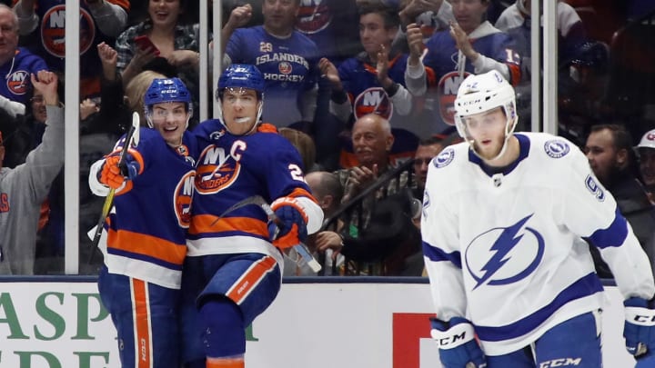 Anders Lee #27 of the New York Islanders (Photo by Bruce Bennett/Getty Images)