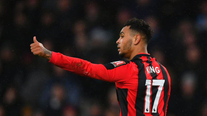 BOURNEMOUTH, ENGLAND – DECEMBER 26: Joshua King of AFC Bournemouth reacts during the Premier League match between AFC Bournemouth and West Ham United at Vitality Stadium on December 26, 2017 in Bournemouth, England. (Photo by Dan Mullan/Getty Images)