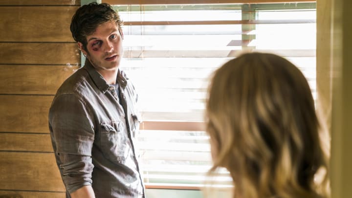 Kim Dickens as Madison Clark, Daniel Sharman as Troy Otto - Fear the Walking Dead _ Season 3, Episode 3 - Photo Credit: Michael Desmond/AMC