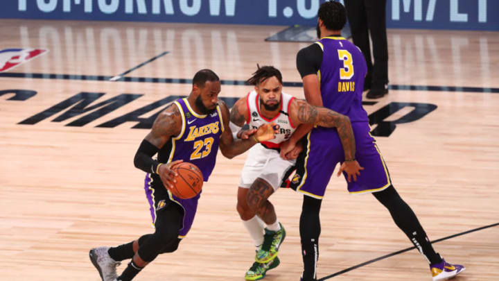 LeBron James #23 of the Los Angeles Lakers (Photo by Kim Klement-Pool/Getty Images)