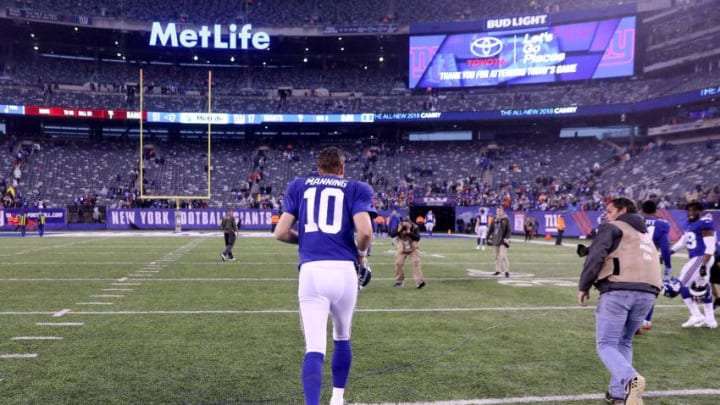 Quarterback Eli Manning, New York Giants. (Photo by Rob Carr/Getty Images)