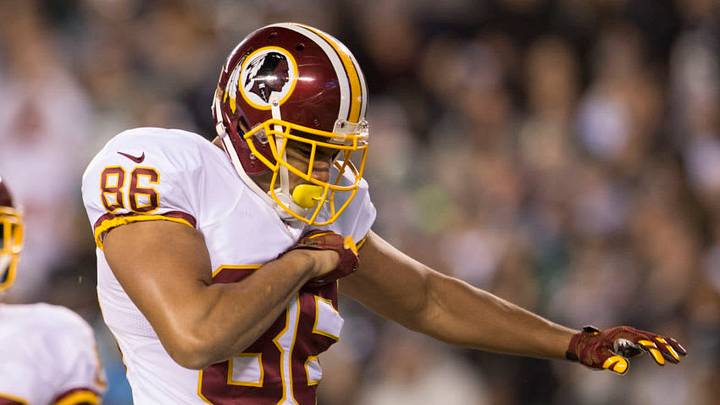 PHILADELPHIA, PA - DECEMBER 26: Jordan Reed (Photo by Mitchell Leff/Getty Images) PHILADELPHIA, PA - DECEMBER 26: Jordan Reed (Photo by Mitchell Leff/Getty Images)