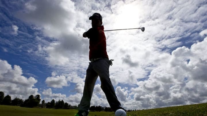 PILAR, ARGENTINA - JANUARY 19: Golf player Fabian Gomez of Argentina poses during a photo session at Pilar Golf Club on March 11, 2016 in Pilar, Buenos Aires, Argentina. (Photo by Gabriel Rossi/LatinContent/Getty Images)P